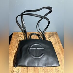 Telfar Black Medium Shopping Bag -  Shoulder Tote